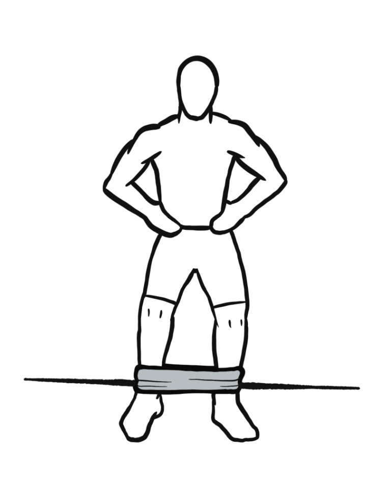 (VIDEO) ️ Side stepping resistance band at ankles exerpedia