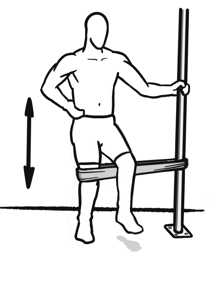 Single Leg Squat with Band for Valgus